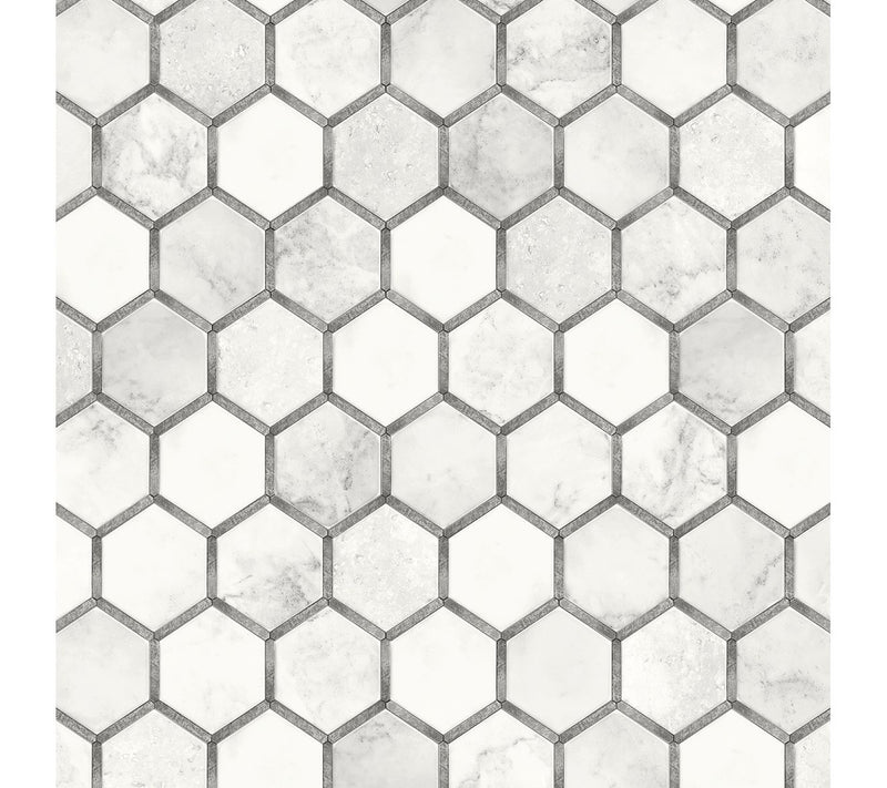 NextWall Inlay Hexagon Peel and Stick WallpaperRoll — View 5