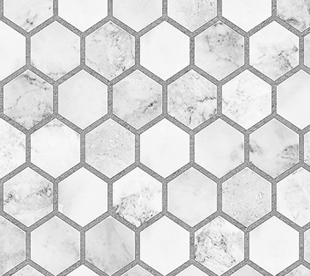 NextWall Marble Hexagon Peel and Stick Wallpaper Roll — View 2
