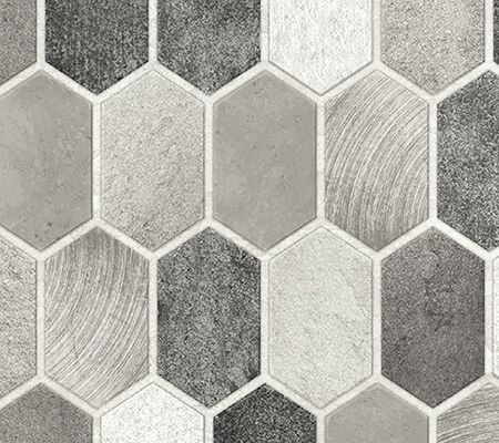 NextWall Brushed Hex Tile Peel and Stick Wallpaper Roll — View 4