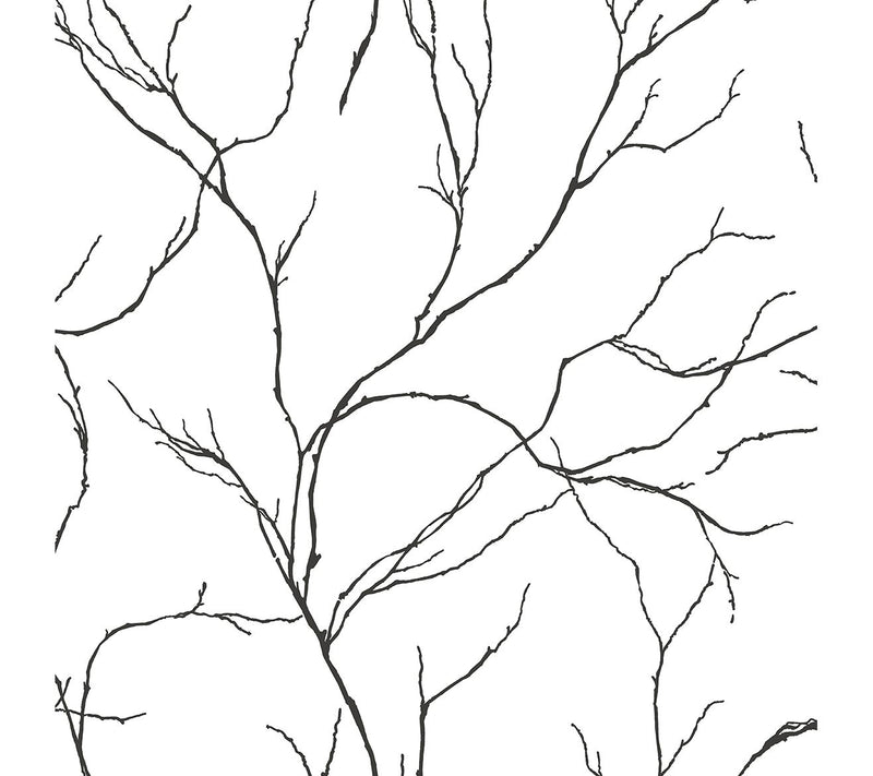 NextWall Delicate Branches Peel and Stick Wallpaper Roll — View 3