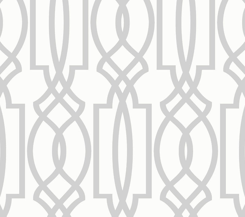 NextWall Navy Deco Lattice Peel and Stick Wallpaper Roll — View 5