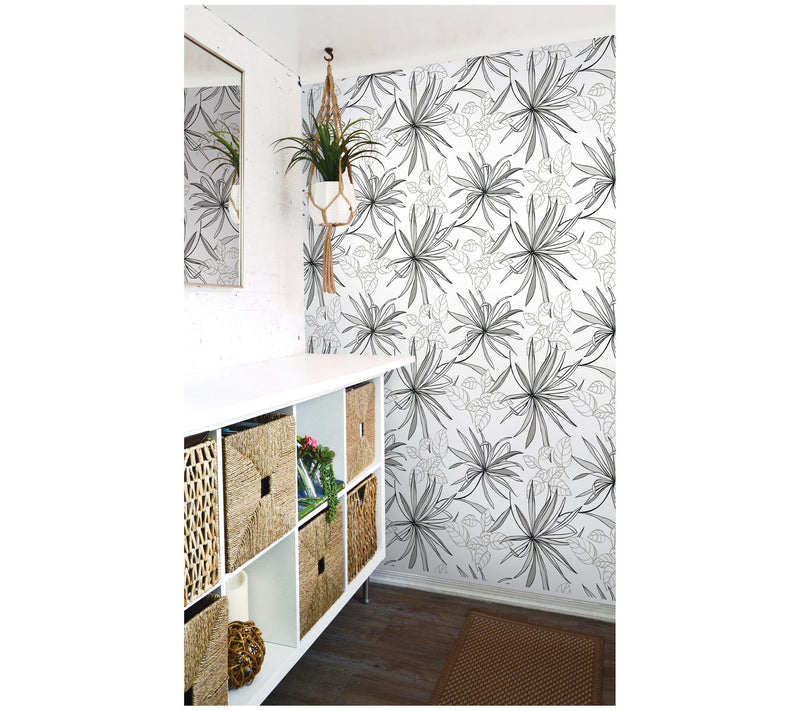 NextWall Spider Plants Peel and Stick WallpaperRoll — View 6
