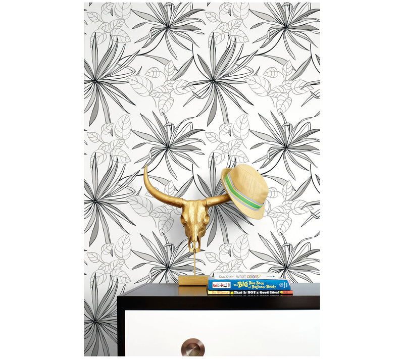 NextWall Spider Plants Peel and Stick WallpaperRoll — View 7