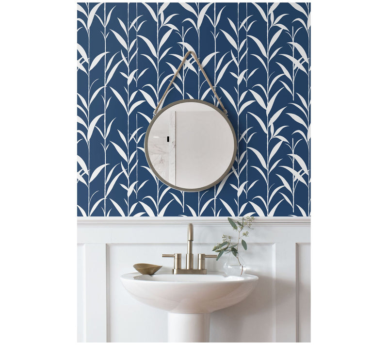 NextWall Bamboo Leaves Peel and Stick WallpaperRoll — View 9