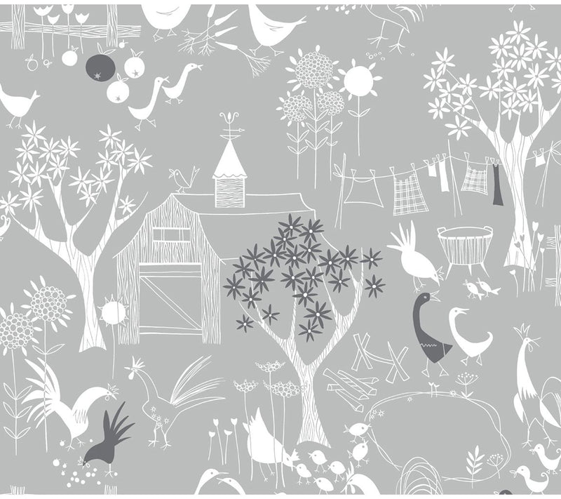 NextWall Rise and Shine Peel and Stick Wallpaper Roll — Main view