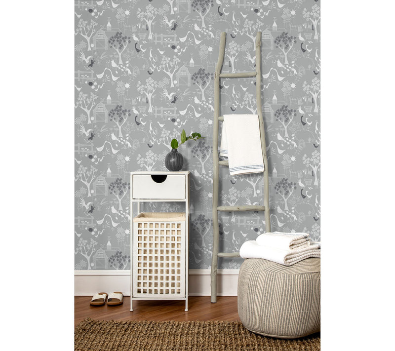 NextWall Rise and Shine Peel and Stick Wallpaper Roll — View 3