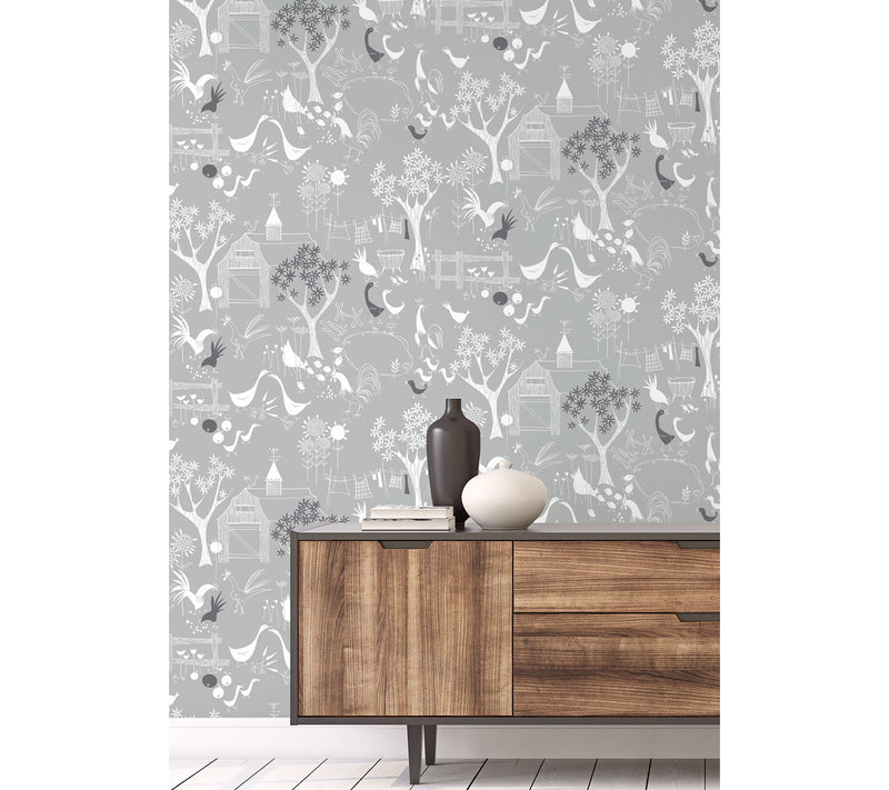 NextWall Rise and Shine Peel and Stick Wallpaper Roll — View 2