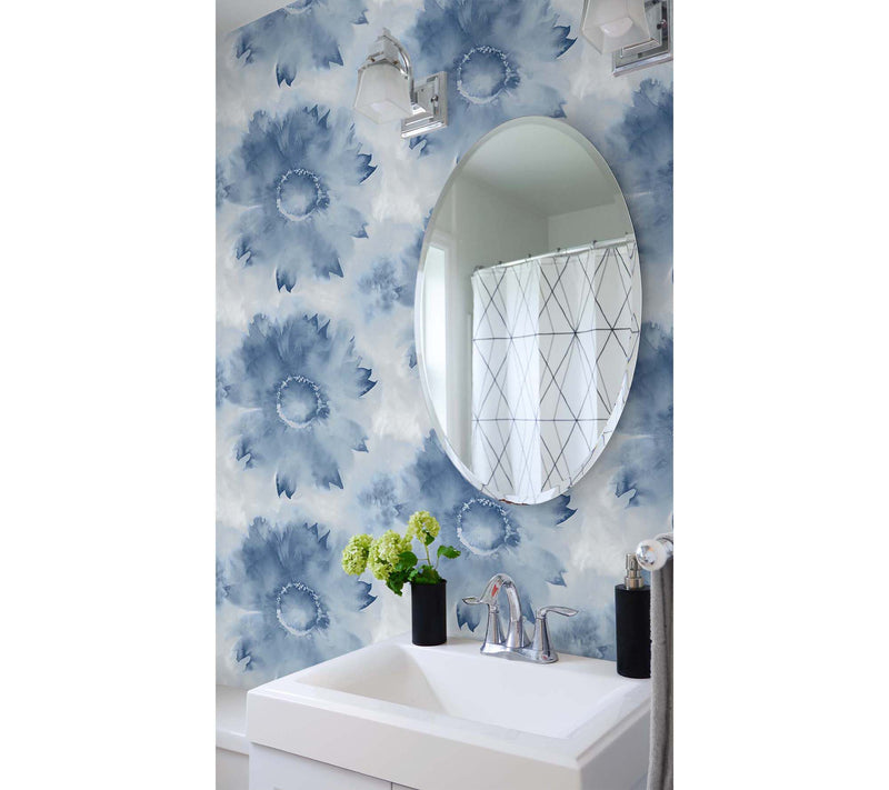 NextWall Watercolor Sunflower Peel and Stick Wallpaper Roll — View 3