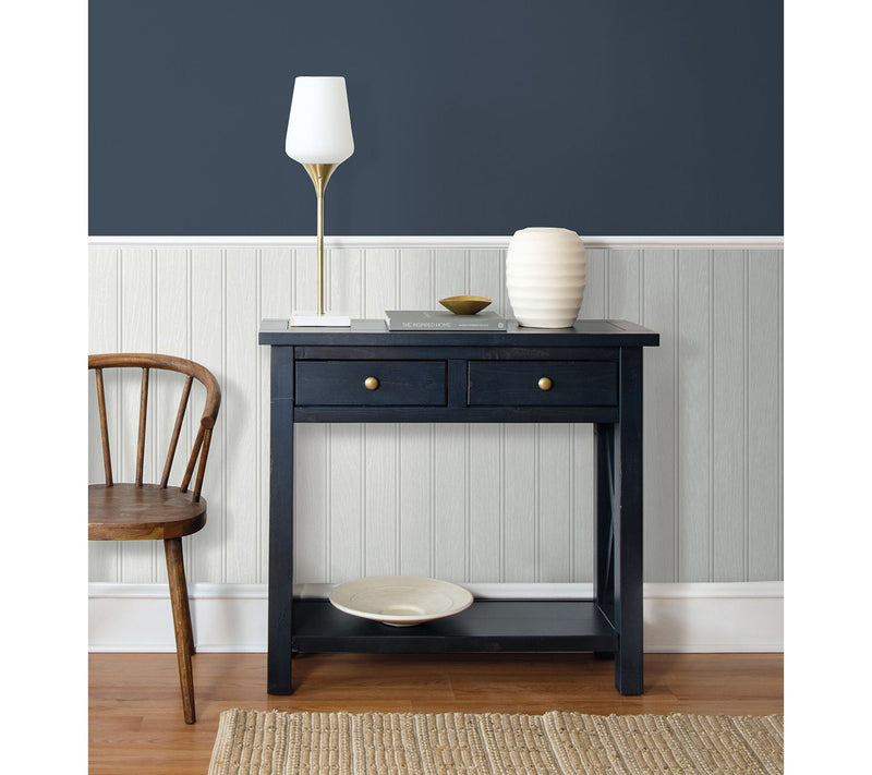 NextWall Faux Beadboard Peel and Stick Wallpaper Roll — View 4