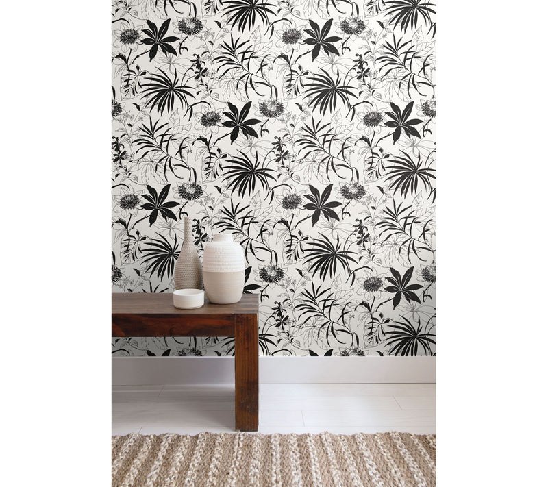 NextWall Tropical Garden Peel and Stick Wallpaper Roll — View 2