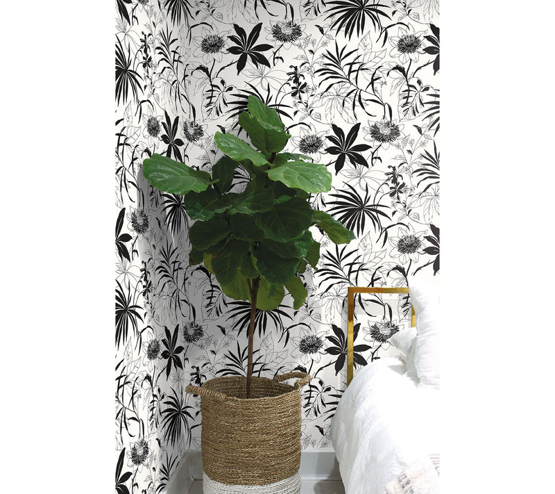 NextWall Tropical Garden Peel and Stick Wallpaper Roll — View 3