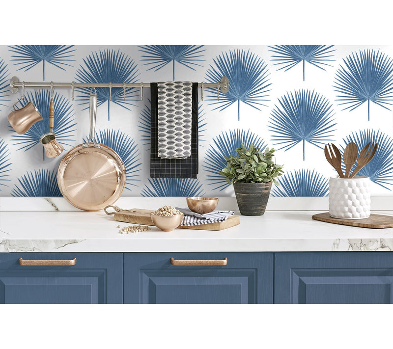 NextWall Palmetto Palm Peel and Stick WallpaperRoll — View 3
