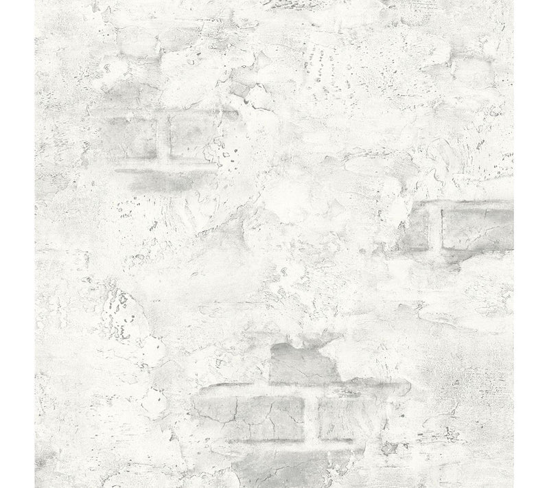 NextWall Faux Stuccoed Brick Peel and Stick Wallpaper Roll — Main view