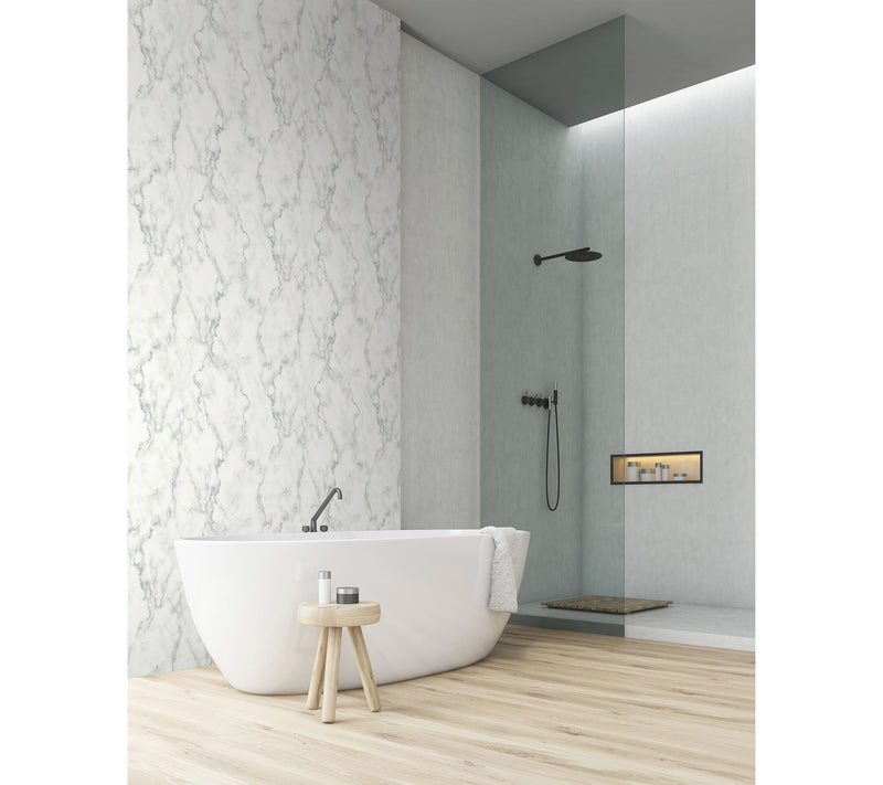 NextWall Faux Marble Peel and Stick Wallpaper Roll — View 3