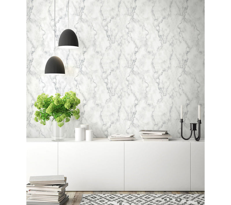 NextWall Faux Marble Peel and Stick Wallpaper Roll — View 2