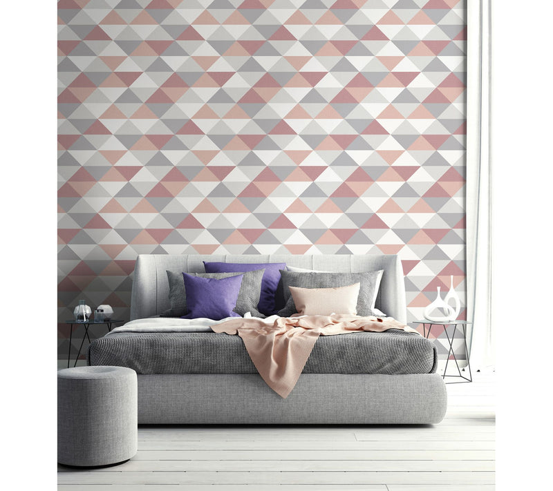 NextWall Mod Triangles Peel and Stick WallpaperRoll — View 2