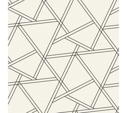 NextWall Railroad Geometric Peel and Stick Wallpaper Roll