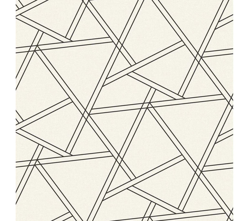 NextWall Railroad Geometric Peel and Stick Wallpaper Roll — Main view