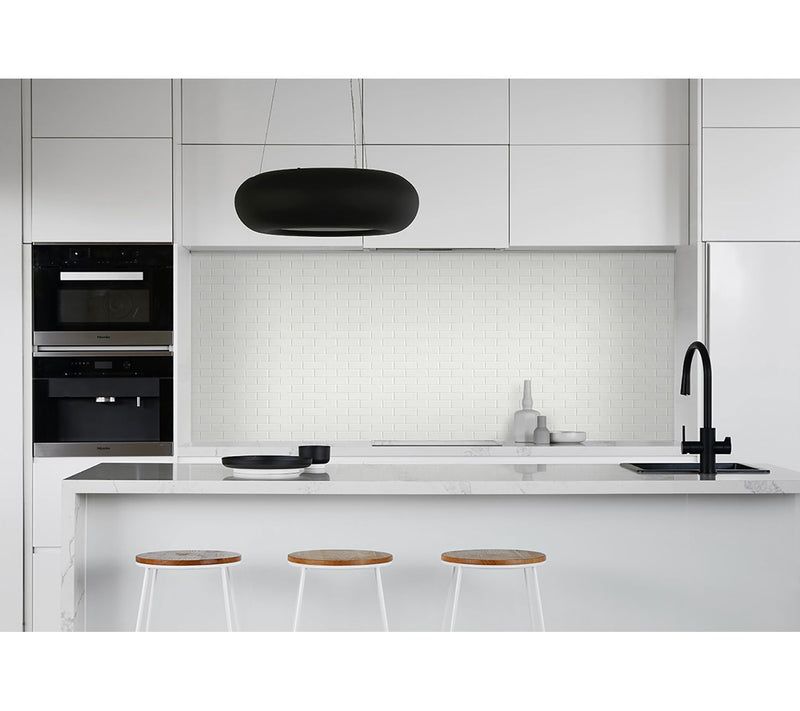 NextWall Faux Subway Tile Peel and Stick Wallpaper Roll — View 2