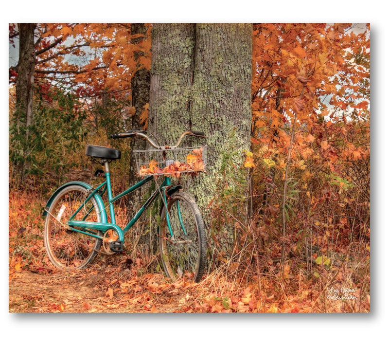 Courtside Market Autumn Bike Ride 16" x 20" Can vas Wall Art — Main view