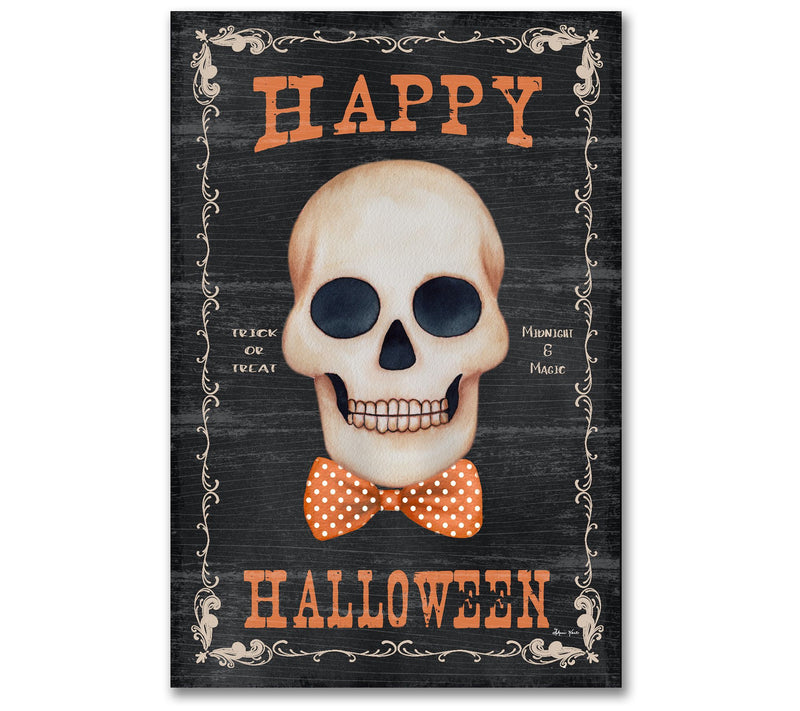 Courtside Market Halloween vintage sign 12x18 Canvas Wall Art — Main view