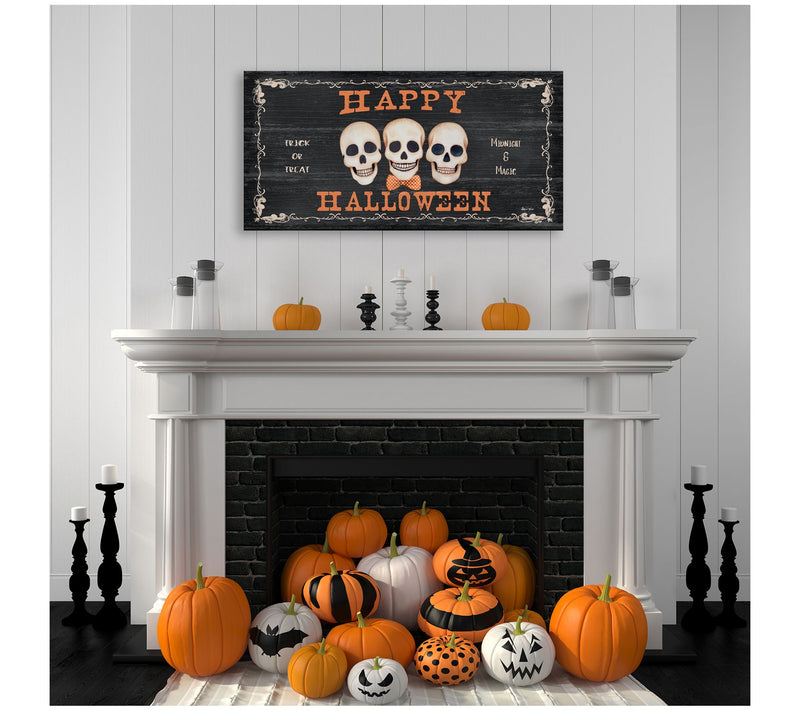 Courtside Market Halloween Vintage Sign 12x24 C anvas Wall Art — View 4