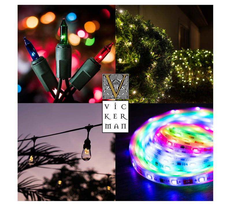 Vickerman 60 Twinkle Wide Angle LED Christmas Twig Light Set — View 6