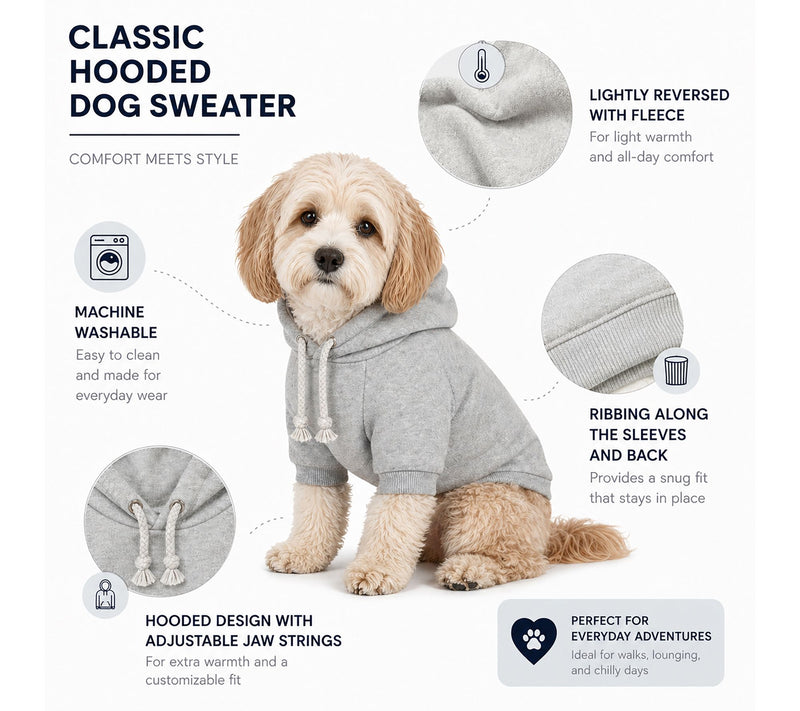 Pet Life Fashion Plush Cotton Pet Hoodie Hooded Sweater — View 12