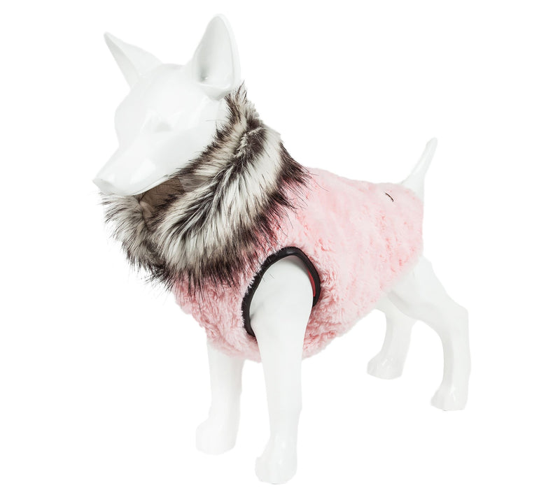 Pet Life Luxe 'Pinkachew' Mink Fur Dog Coat Jacket — View 6