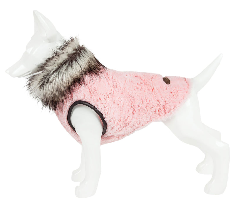 Pet Life Luxe 'Pinkachew' Mink Fur Dog Coat Jacket — View 7