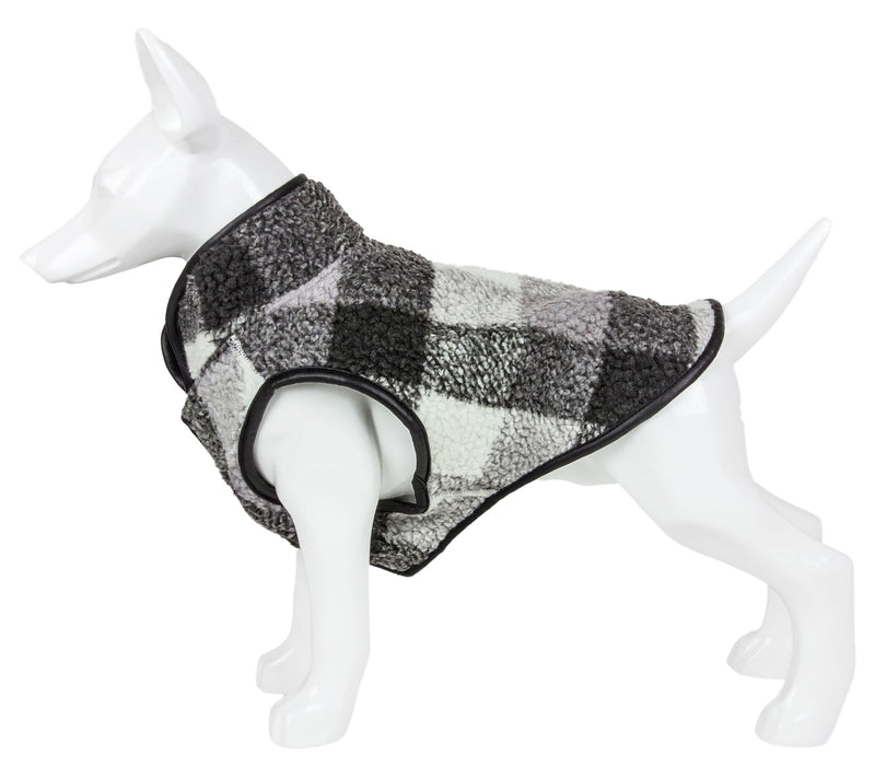 Pet Life 'Black Boxer' Classical Plaided Insulated Dog Coat — View 6