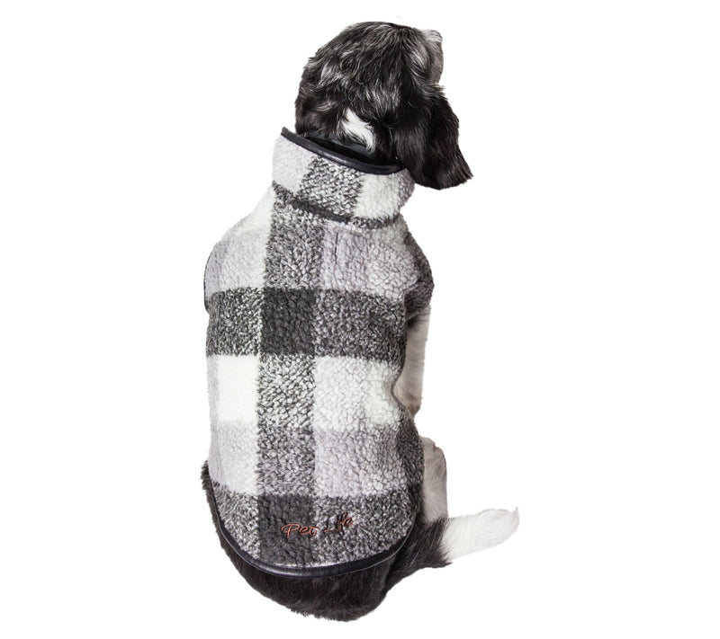 Pet Life 'Black Boxer' Classical Plaided Insulated Dog Coat — View 5