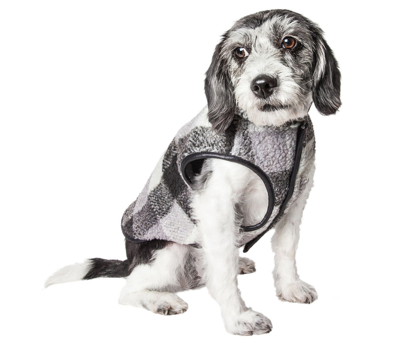 Pet Life 'Black Boxer' Classical Plaided Insulated Dog Coat — View 4
