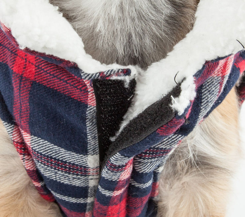 Pet Life 'Puddler' Classical Plaided Insulatedog Coat Jacket — View 8
