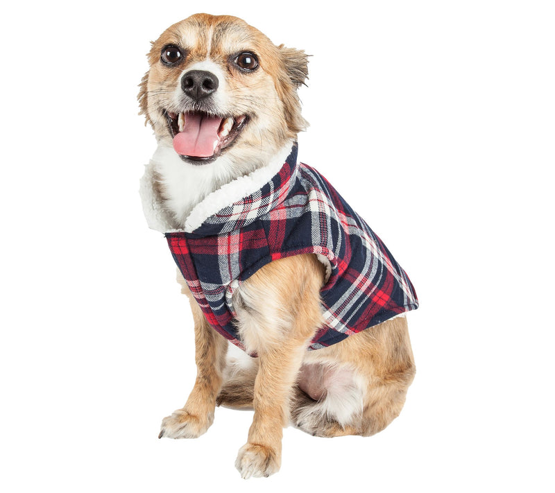 Pet Life 'Puddler' Classical Plaided Insulatedog Coat Jacket — View 4