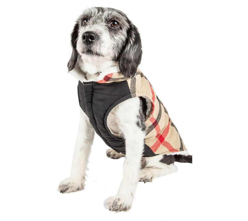Pet Life 'Allegiance' Plaided Insulated Dog CoaJacket — View 5
