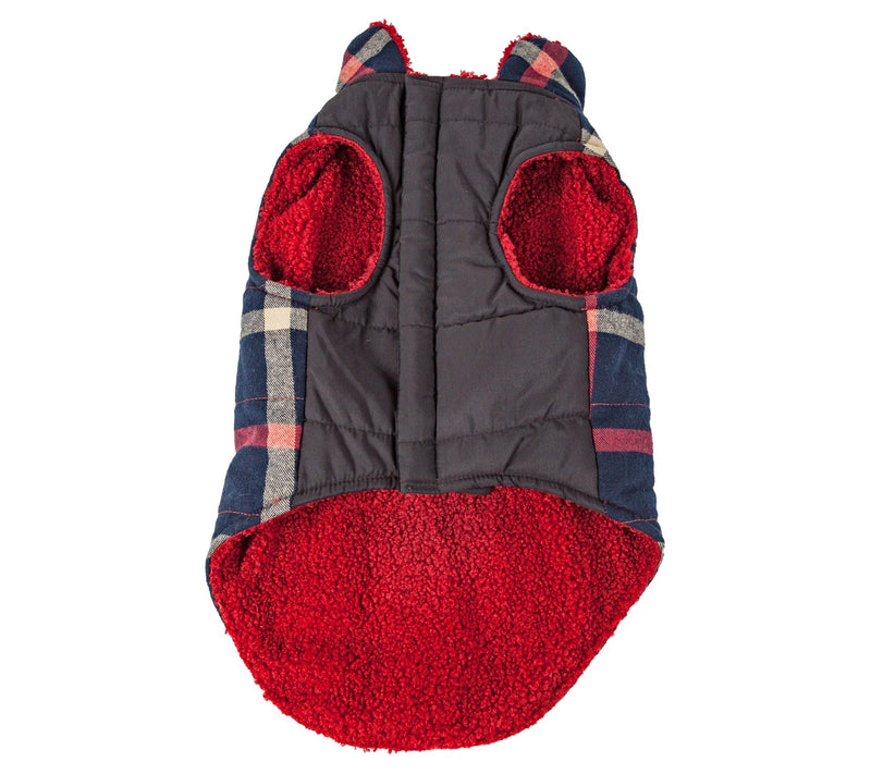 Pet Life 'Allegiance' Plaided Insulated Dog CoaJacket — View 10