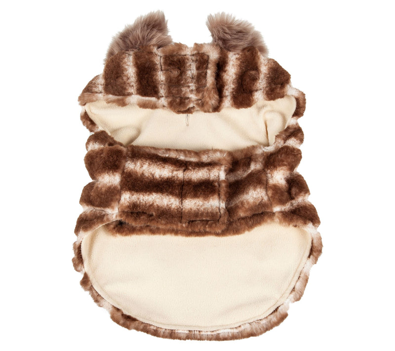 Pet Life Luxe 'Tira-Poochoo' Tiramisu Pattern Mnk Dog Coat — View 9