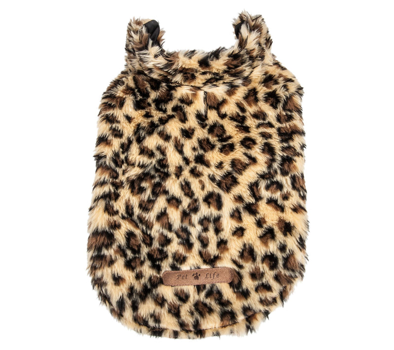 Pet Life Luxe 'Poocheetah' Cheetah Pattern Furog Coat Jacket — View 7