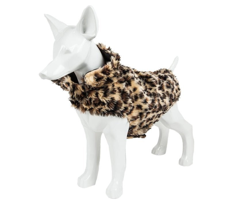 Pet Life Luxe 'Poocheetah' Cheetah Pattern Furog Coat Jacket — Main view