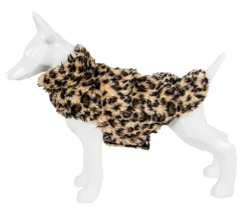 Pet Life Luxe 'Poocheetah' Cheetah Pattern Furog Coat Jacket — View 6