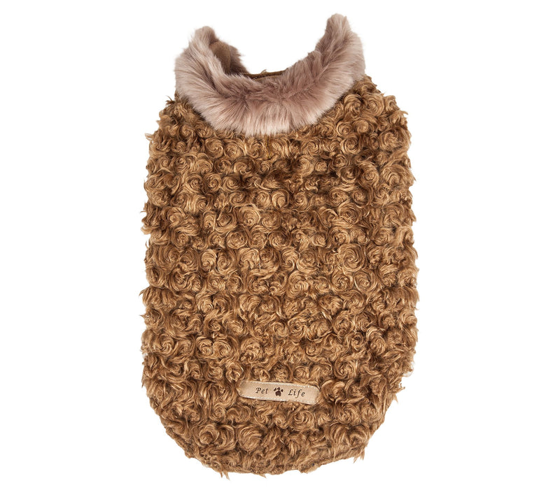 Pet Life Luxe 'Furpaw' Shaggy Elegant Designer Dog Coat Jacket — View 6