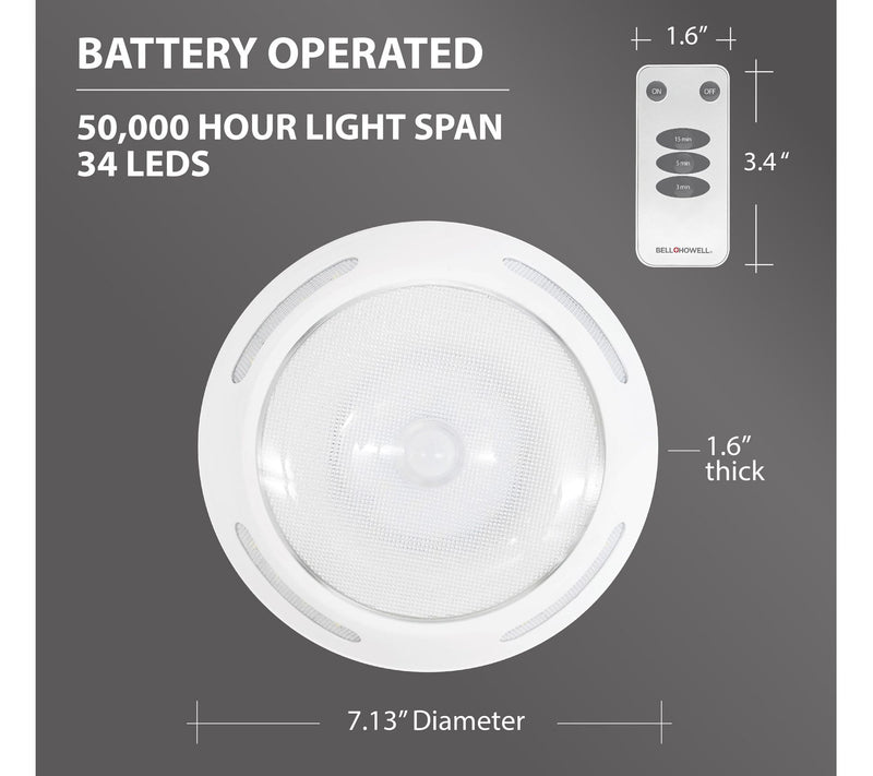 Bell + Howell Wireless Ceiling LED Light with Remote Control — View 7