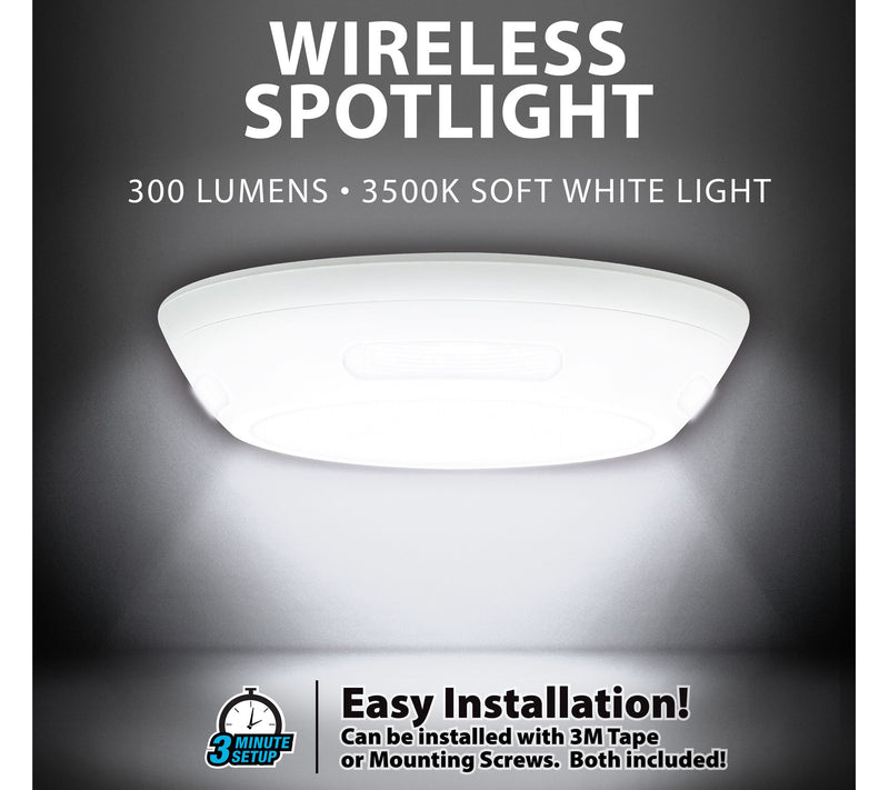 Bell + Howell Wireless Ceiling LED Light with Remote Control — View 5