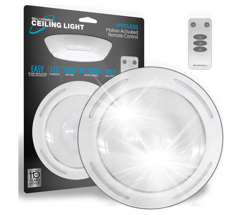 Bell + Howell Wireless Ceiling LED Light with Remote Control — Main view