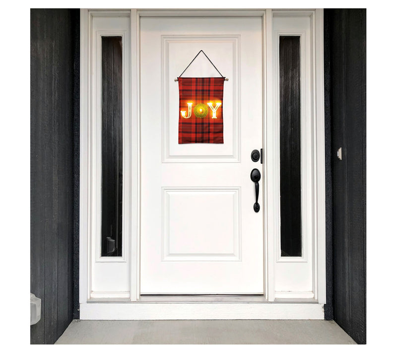 LumaBase Lighted Wall Banner with Remote Control - Joy — View 5