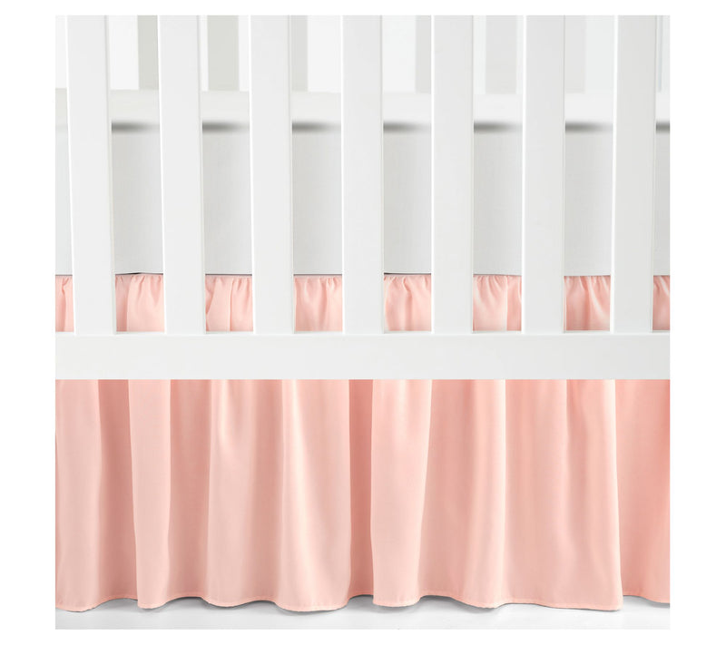 Ruffle Crib Skirt Pink Single 28x52 by Lush Decor — View 3