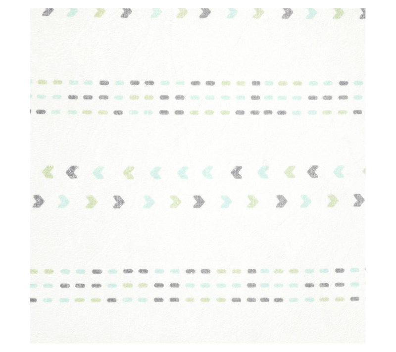 Hygge Sloth Geo Fitted Crib Sheet by Lush Decor — View 5