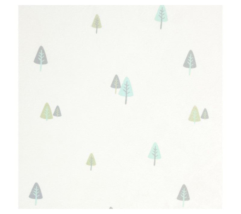 Hygge Sloth Trees Fitted Crib Sheet Multi by Lush Decor — View 5