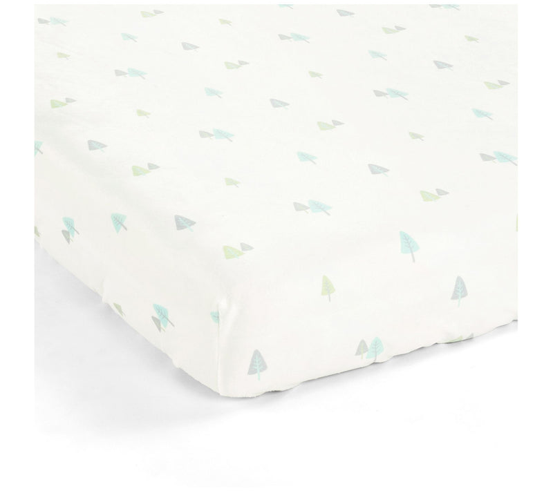 Hygge Sloth Trees Fitted Crib Sheet Multi by Lush Decor — View 3